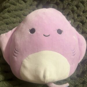 Squishmallows Pink Whale Plush with Cream Belly